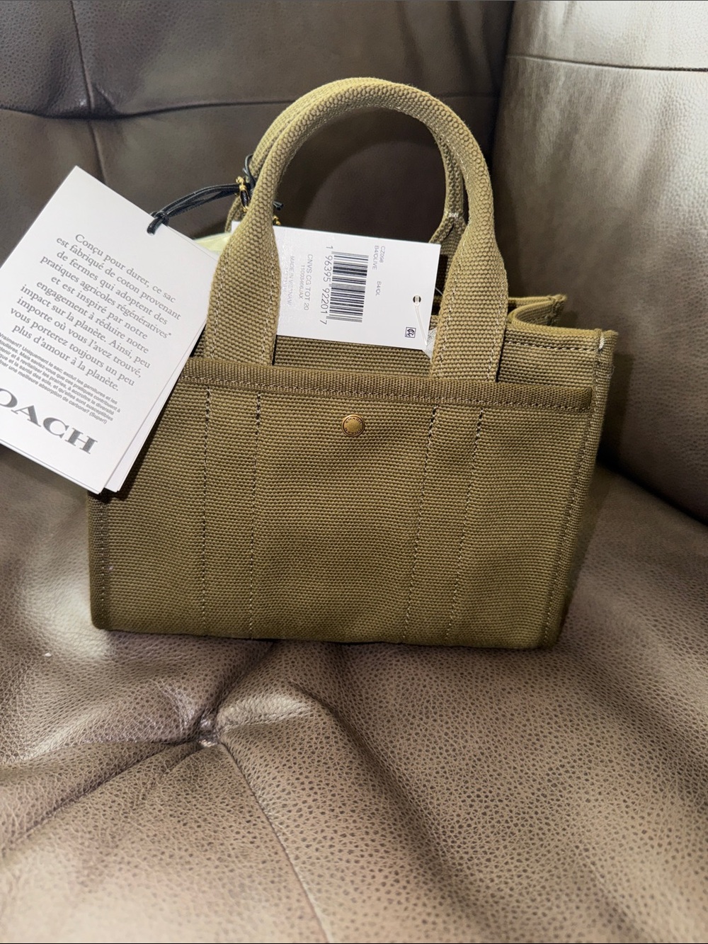 Coach Cargo 20 Small Crossbody Tote Handle Bag - Picture 8 of 8